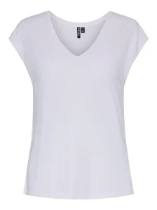 Pieces T-shirt da donna PCKAMALA Comfort Fit 17095260 Bright White L
