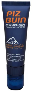 Piz Buin Crema solare SPF 30 e balsamo labbra protettivo SPF 30 2 in 1 (Mountain Combi 