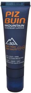 Piz Buin Crema solare SPF 50 e balsamo labbra protettivo SPF 30 2 in 1 (Mountain Combi 