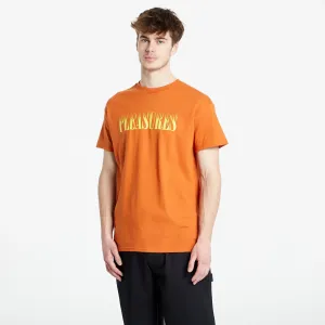 PLEASURES Crumble T-Shirt Texas Orange #2921425