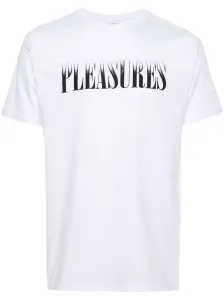 PLEASURES - T-shirt In Cotone Con Logo #3088942