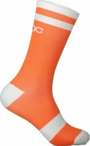 POC Lure MTB Long Sock Zink Orange/Hydrogen White L Calzini ciclismo