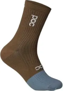 POC Flair Sock Mid Jasper Brown/Calcite Blue L Calzini ciclismo