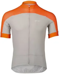 POC Essential Road Logo Jersey Maglia Zink Orange/Granite Grey M