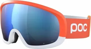 POC Fovea Race Zink Orange/Hydrogen White/Partly Sunny Blue Occhiali da sci