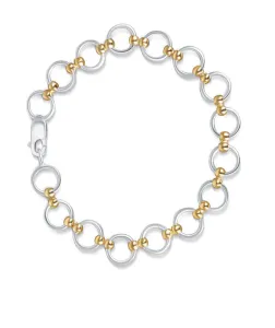 Praqia Jewellery Splendido bracciale bicolore in argento Rona KA6363_RH