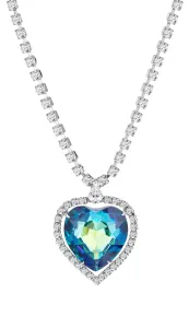 Preciosa Affascinante collana cuore blu con cristallo di Boemia 2025 46