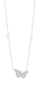 Preciosa Affascinante collana in argento con zirconi e perle di fiume Metamorph 5360 00