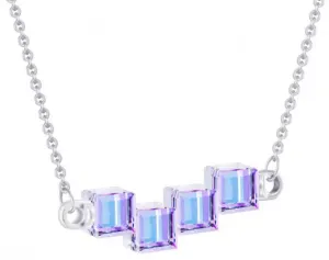 Preciosa Collana in argento con cristalli Crystal Cubes 6062 43