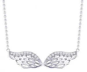 Preciosa Collana in argento con zirconi Angel Wings 5217 00