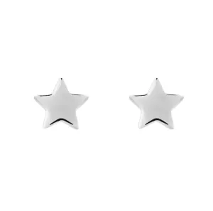 Preciosa MinimalistOrecchini in argento minimalista a bottone Moon Star 5364 00