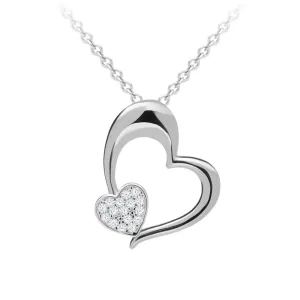 Preciosa Romanticacollana in argento Tender Heart con zirconia cubica Preciosa 5334 00