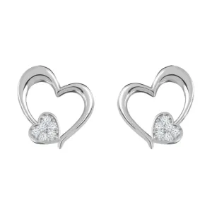Preciosa Romanticiorecchini in argento Tender Heart con zirconi cubici Preciosa 5335 00