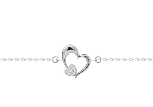 Preciosa Romantico cavigliera in argento Tender Heart 5359 00