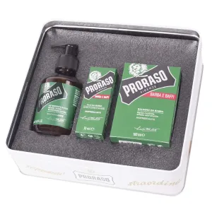 Proraso Set regalo Refreshing Metal Box Beard Care 200 ml + 100 ml + 30 ml