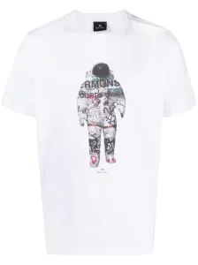 PS PAUL SMITH - T-shirt In Cotone Con Stampa Astronauta