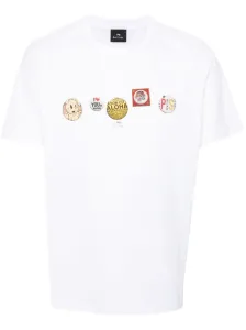 PS PAUL SMITH - T-shirt In Cotone Con Stampa Badges