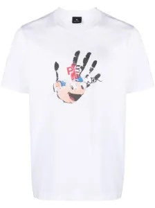 PS PAUL SMITH - T-shirt In Cotone Con Stampa Hand
