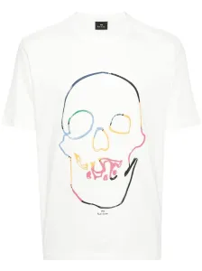 PS PAUL SMITH - T-shirt In Cotone Con Stampa Linear Skull