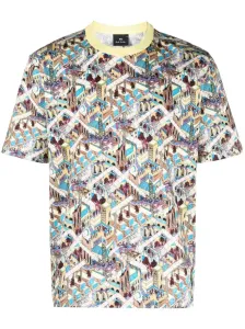 PS PAUL SMITH - T-shirt In Cotone Con Stampa Jack's World #3004623