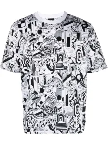 PS PAUL SMITH - T-shirt In Cotone Con Stampa Industrial #3004647
