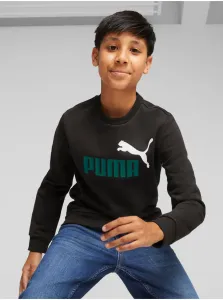 Black Boys Sweatshirt Puma ESS+ 2 Col - Boys