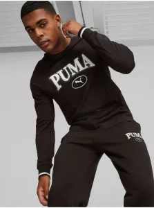 Black Mens Long Sleeve T-Shirt Puma Squad - Men #2549826