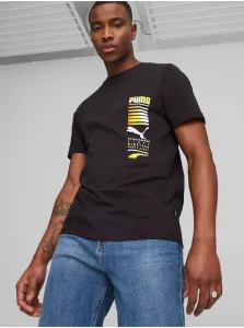 Black Men's T-Shirt Puma - Men