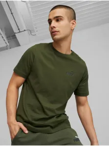Khaki Mens T-Shirt Puma ESS - Men