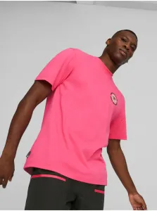 Pink Mens Loose T-Shirt Puma - Men