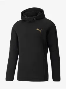 Puma Sweatshirt EVOSTRIPE Hoodie Black-Gold - Men #915717