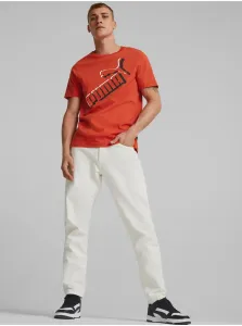 Red Men's T-Shirt Puma - Men's #940990