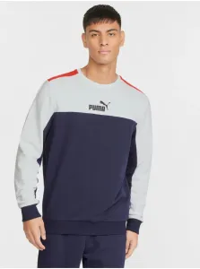White-Blue Men's Sweatshirt Puma Essentials - Men's