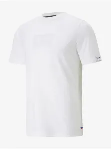 White Men's T-Shirt Puma BMW MMS - Men #2069686
