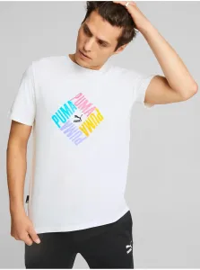 White Men's T-Shirt Puma - Men #940374