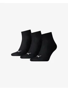 Set of three pairs of socks in black Puma - Women #2246043