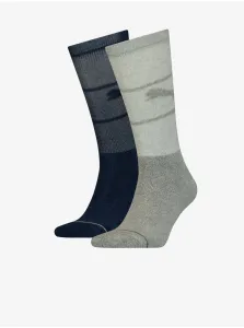 Set of two pairs of unisex socks in gray and black Puma - unisex #2271635
