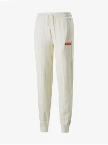Cream Men's Striped Sweatpants Puma x COCA COLA - Men #1805753