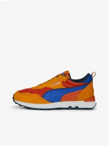 Blue and Orange Puma Mens Sneakers - Men