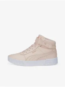 Old Pink Women's Ankle Leather Sneakers Puma Carina 2.0 - Women
