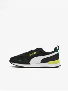 White-Black Sneakers with Suede Details Puma R78 - Men #940051