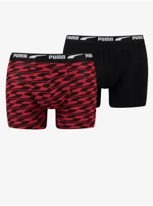 Set of two men's boxers in red and black Puma - Men's #940436