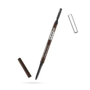 PUPA Milano Matita automatica per sopracciglia con scovolino (High Definition Eyebrow Pencil) 0,9 g 002 Brown
