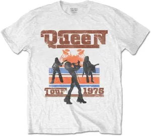 Queen Maglietta 1976 Tour Silhouettes Unisex White XL