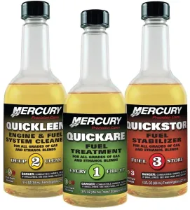 Quicksilver Quickare + Quickleen + Quickstor SET additivo Benzina