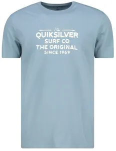 Light Blue Men's T-Shirt Quiksilver Feeding Line - Men