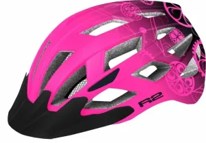 R2 Lumen Junior Helmet Pink/Black S Casco da ciclismo per bambini