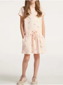 Light Pink Girly Floral Short Dress with Ragwear Mag Pockets - Girls #972455