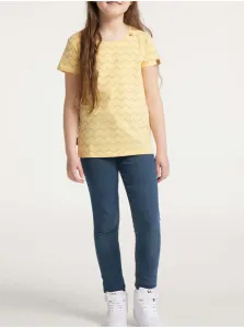 Yellow Girly Patterned T-Shirt Ragwear Violka Chevron - Girls #1100247