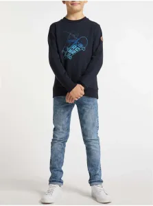 Dark blue boys' sweatshirt with Ragwear Yanis print - Boys